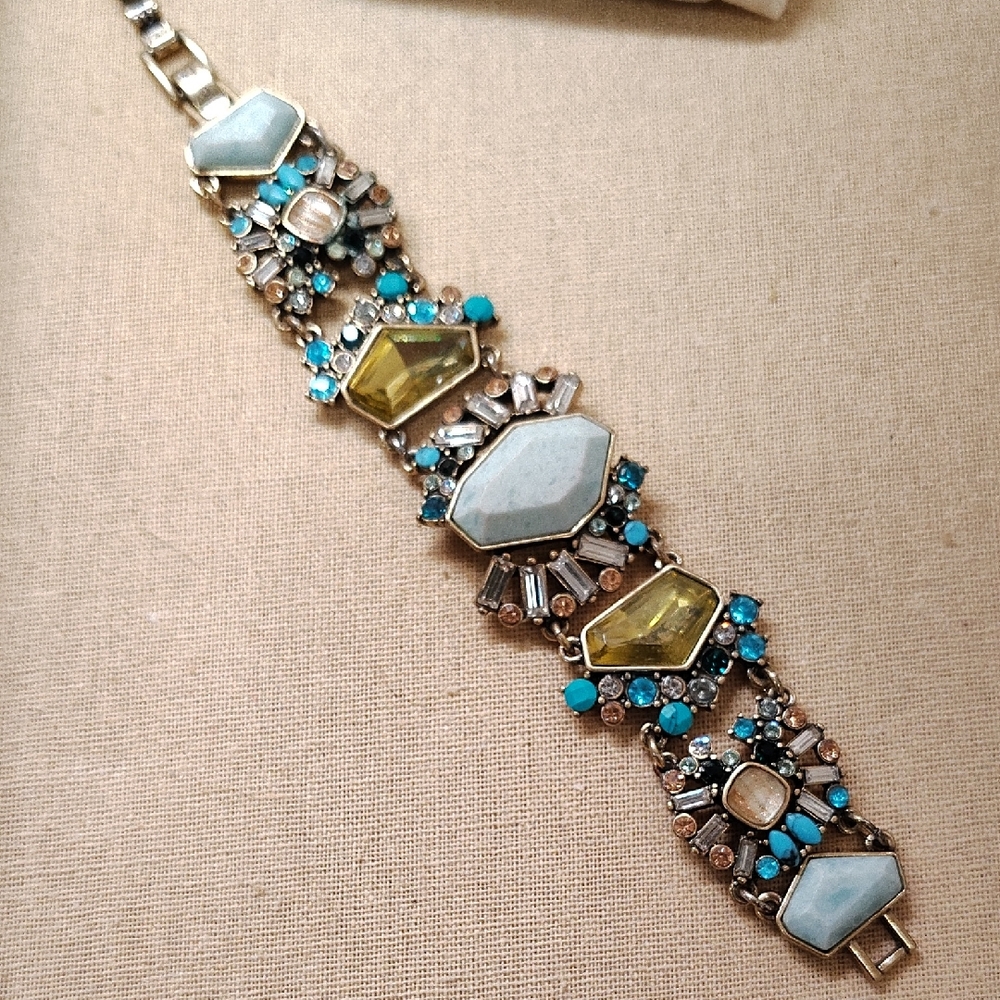 Chloe + Isabel Aquamarine Statement Bracelet